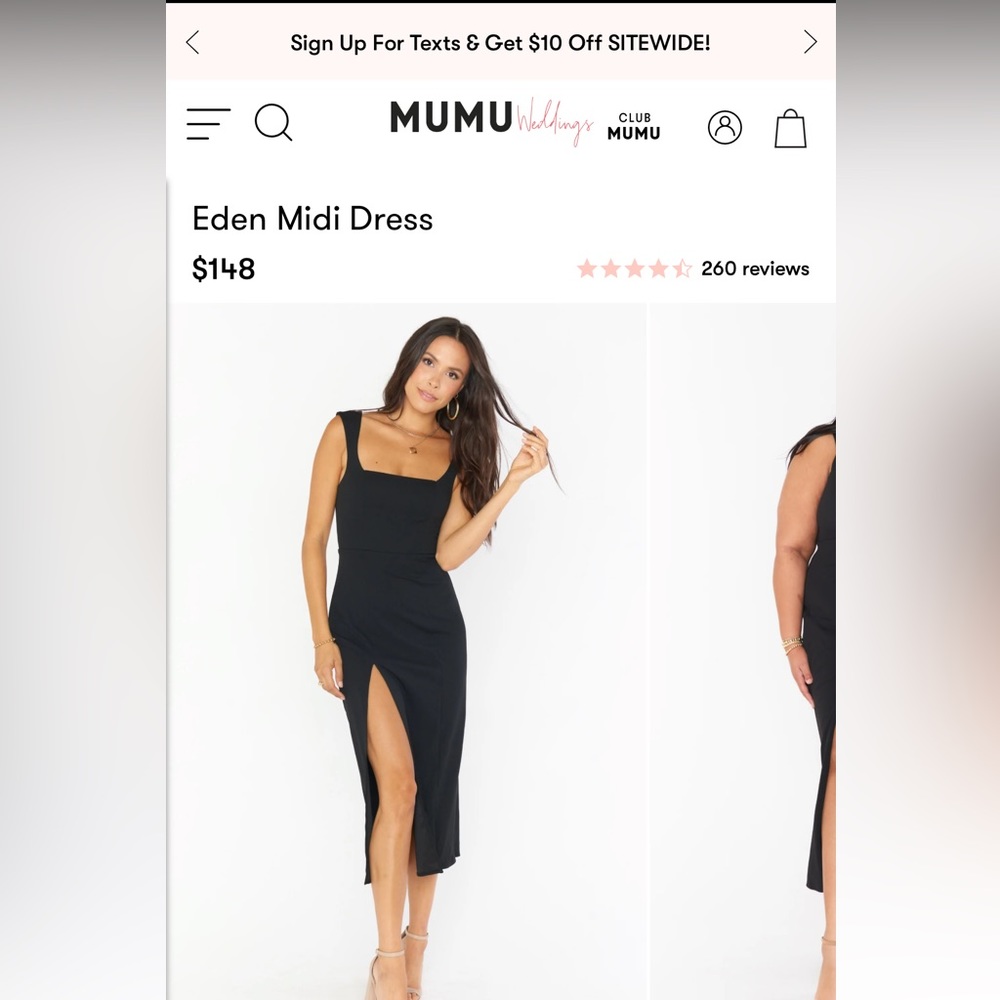 Show Me Your Mumu Bridesmaids Eden Dress Black NWT